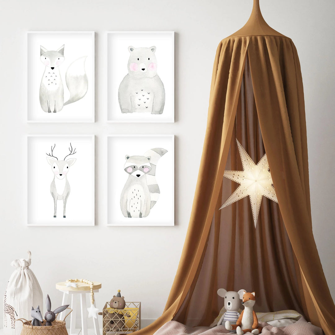 Deer Oh Dear - Woodland Nursery Wall Art - The Small Art Project