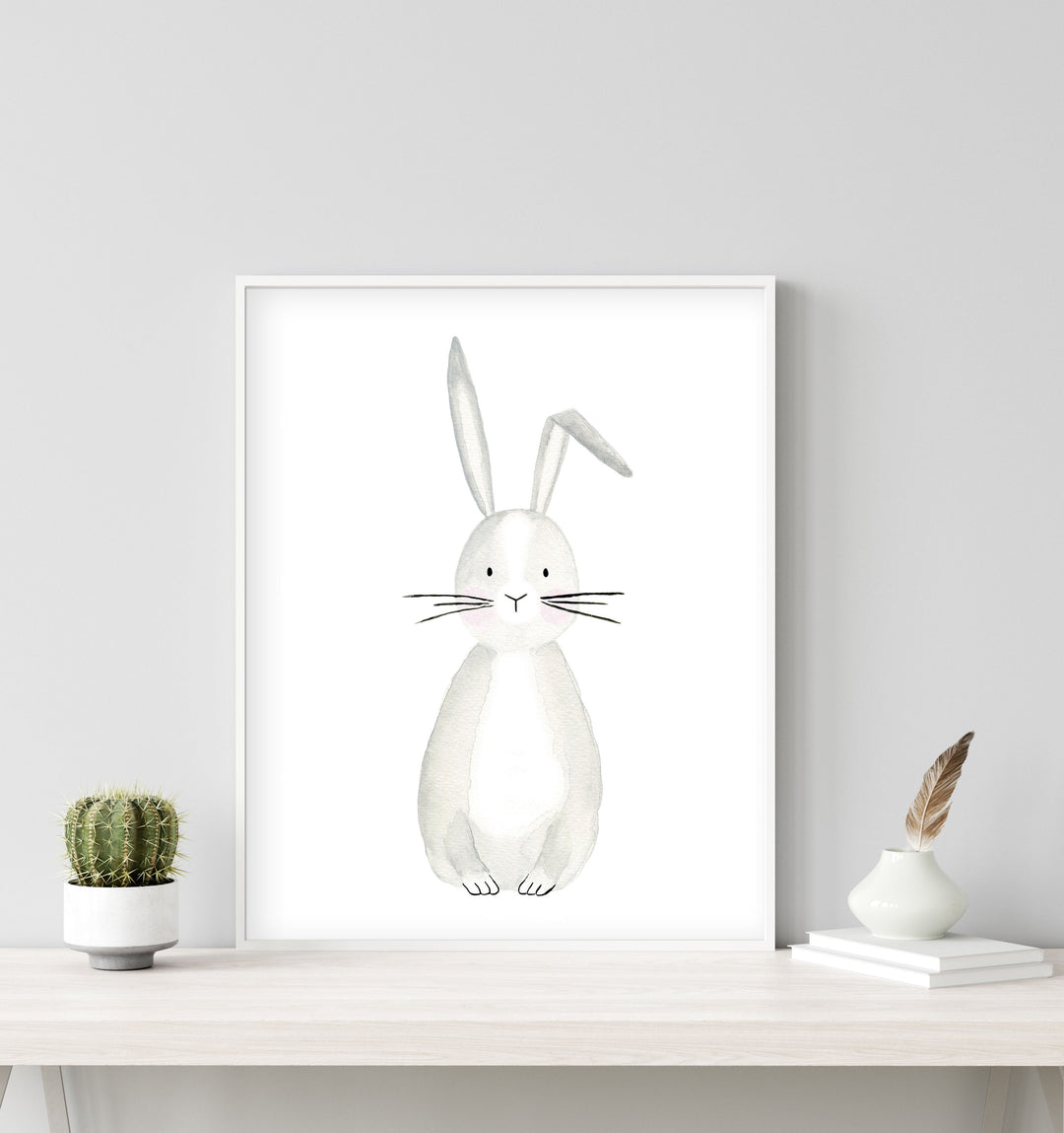 Bob the Bunny - Woodland Nursery wall art - The Small Art Project