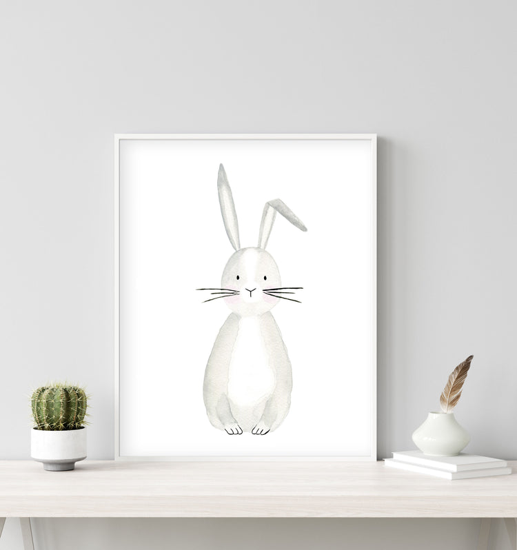 Bob the Bunny - Woodland Nursery wall art - The Small Art Project