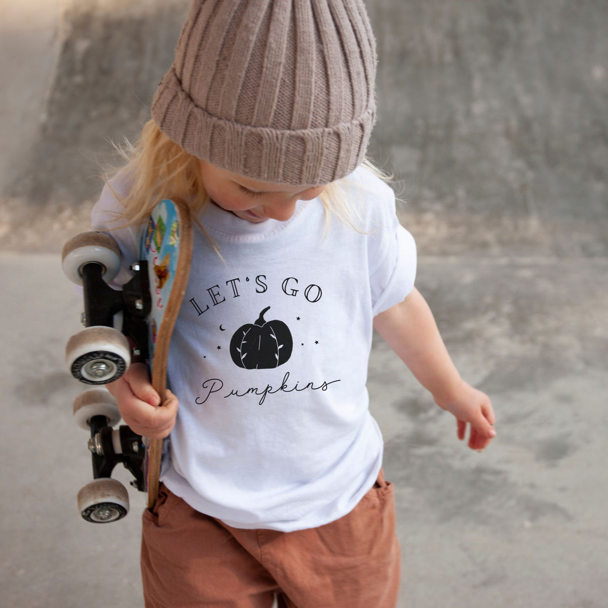 Let's Go Pumpkins - Toddler Short Sleeve Tee - The Small Art Project - Modern Nursery Prints