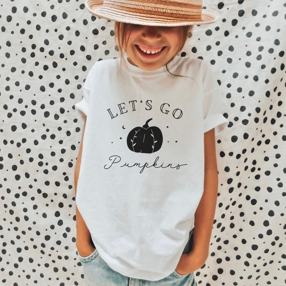 Let's Go Pumpkins - Youth Short Sleeve Tee - The Small Art Project - Modern Nursery Prints