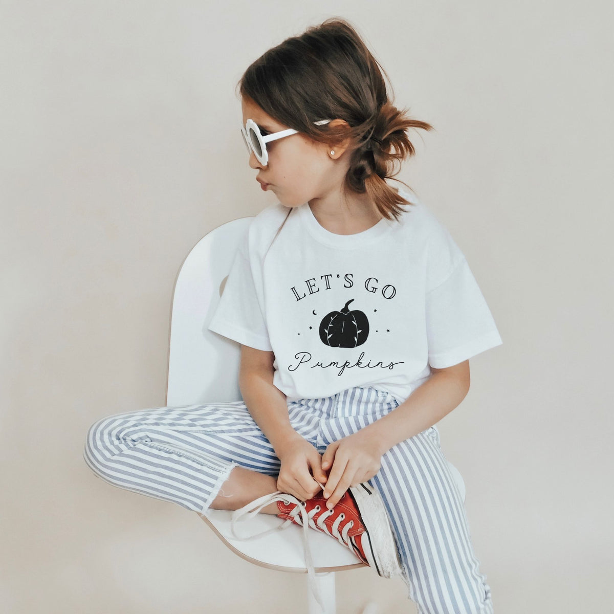 Let's Go Pumpkins - Youth Short Sleeve Tee - The Small Art Project - Modern Nursery Prints