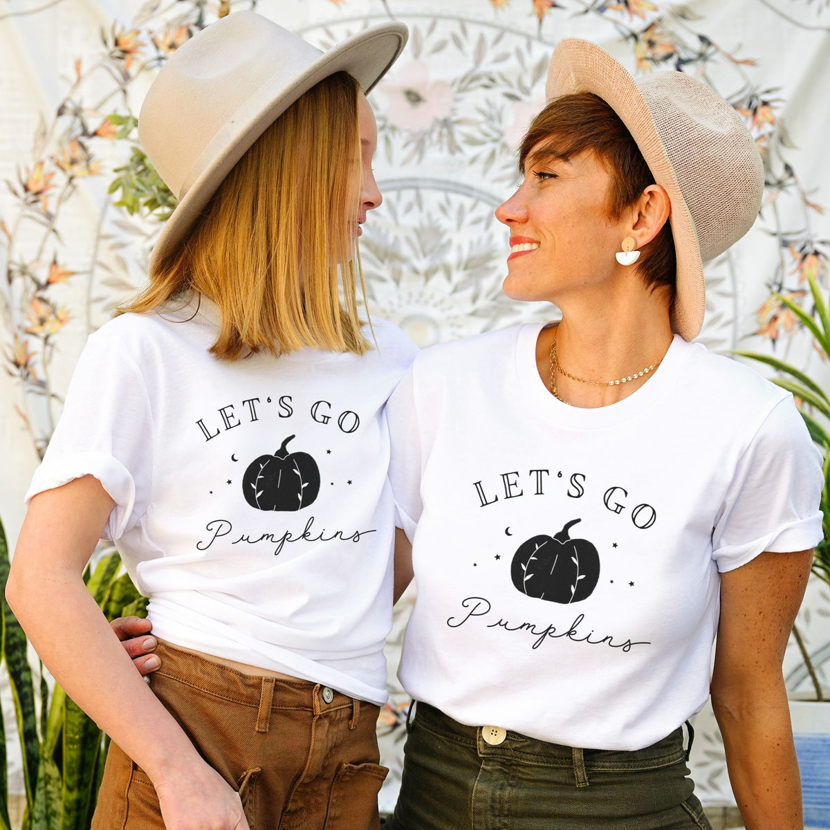 Let's Go Pumpkins - Women's Short Sleeve Tee - The Small Art Project - Modern Nursery Prints