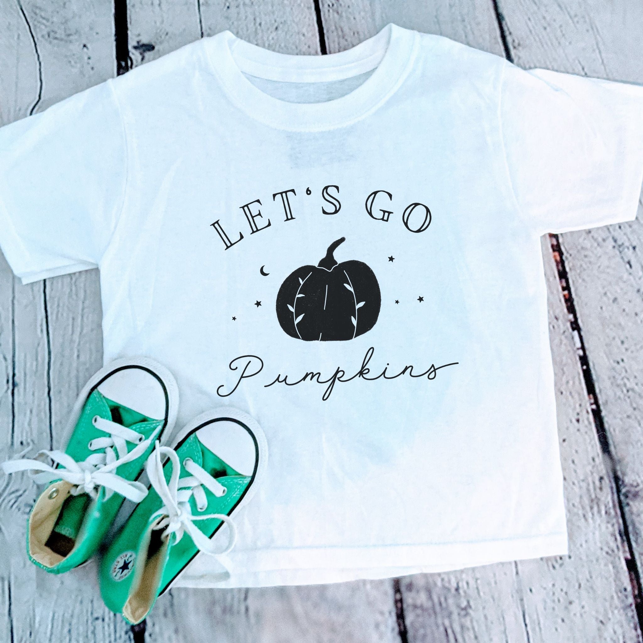 Let's Go Pumpkins - Toddler Short Sleeve Tee - The Small Art Project - Modern Nursery Prints