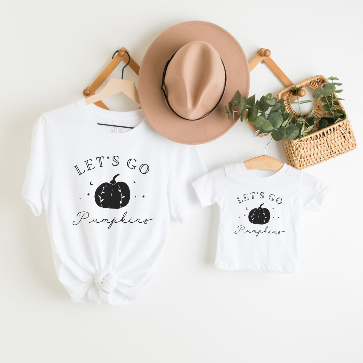 Let's Go Pumpkins - Women's Short Sleeve Tee - The Small Art Project - Modern Nursery Prints