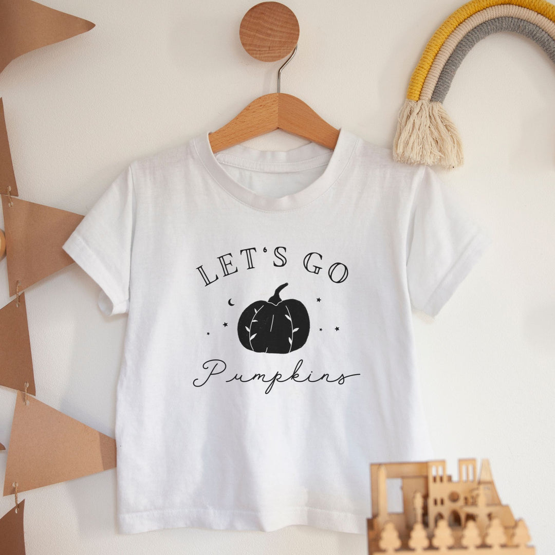 Let's Go Pumpkins - Toddler Short Sleeve Tee - The Small Art Project - Modern Nursery Prints