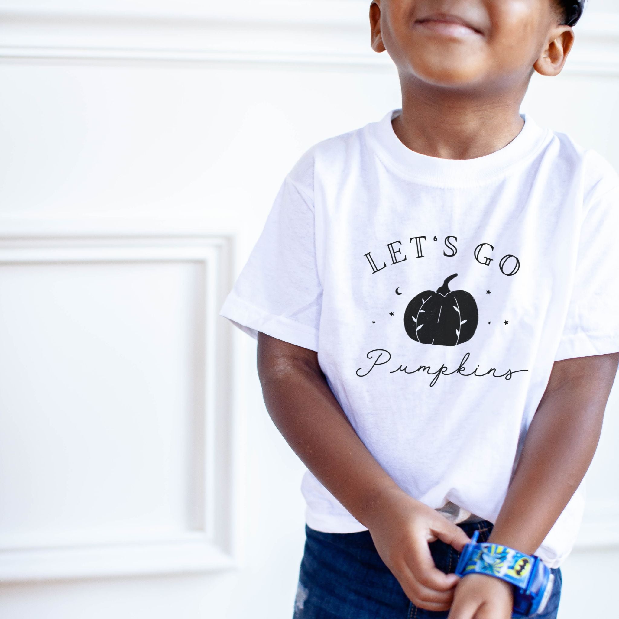 Let's Go Pumpkins - Youth Short Sleeve Tee - The Small Art Project - Modern Nursery Prints