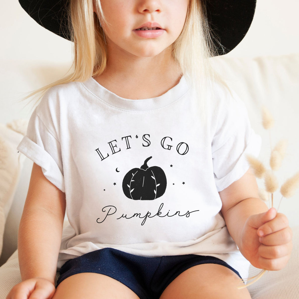 Let's Go Pumpkins - Toddler Short Sleeve Tee - The Small Art Project - Modern Nursery Prints
