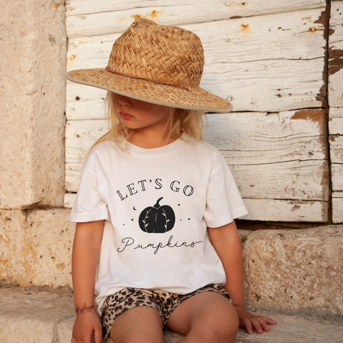 Let's Go Pumpkins - Toddler Short Sleeve Tee - The Small Art Project - Modern Nursery Prints