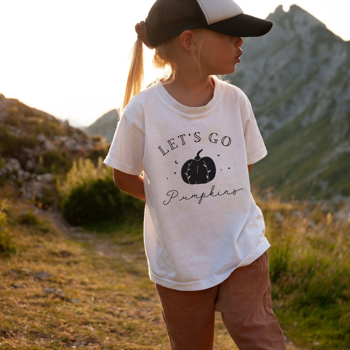 Let's Go Pumpkins - Toddler Short Sleeve Tee - The Small Art Project - Modern Nursery Prints