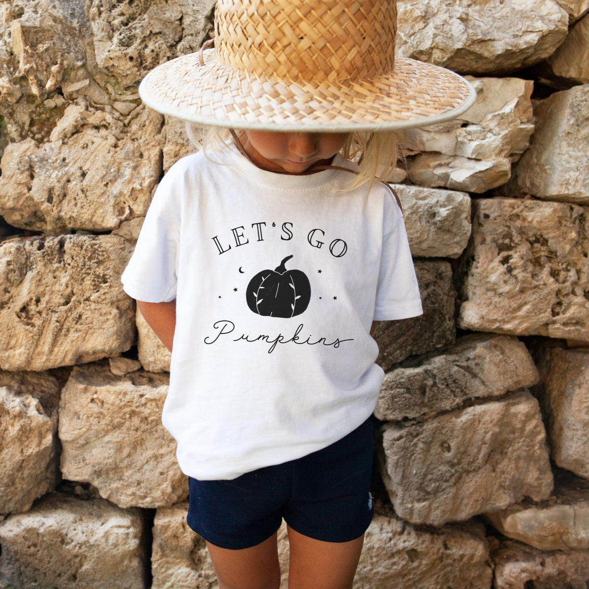 Let's Go Pumpkins - Toddler Short Sleeve Tee - The Small Art Project - Modern Nursery Prints
