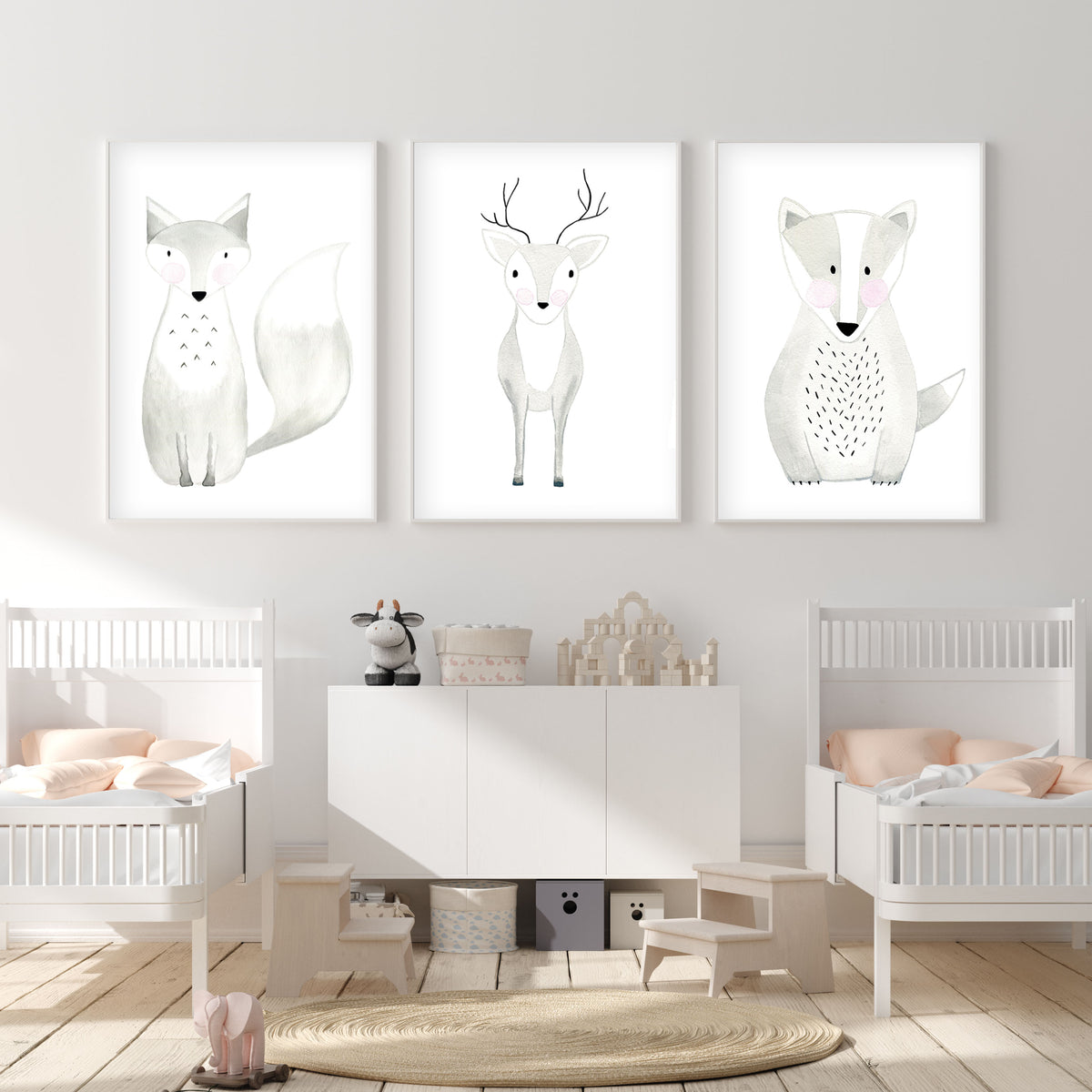 Honey Badger - Woodland Nursery Wall Art - The Small Art Project