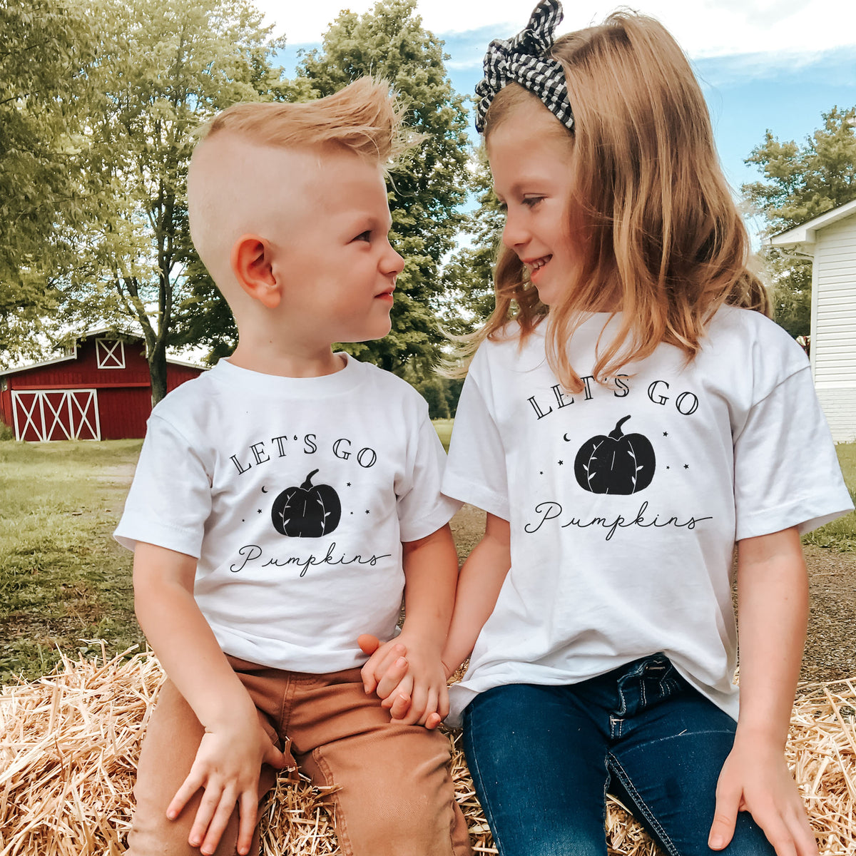 Let's Go Pumpkins - Toddler Short Sleeve Tee - The Small Art Project - Modern Nursery Prints