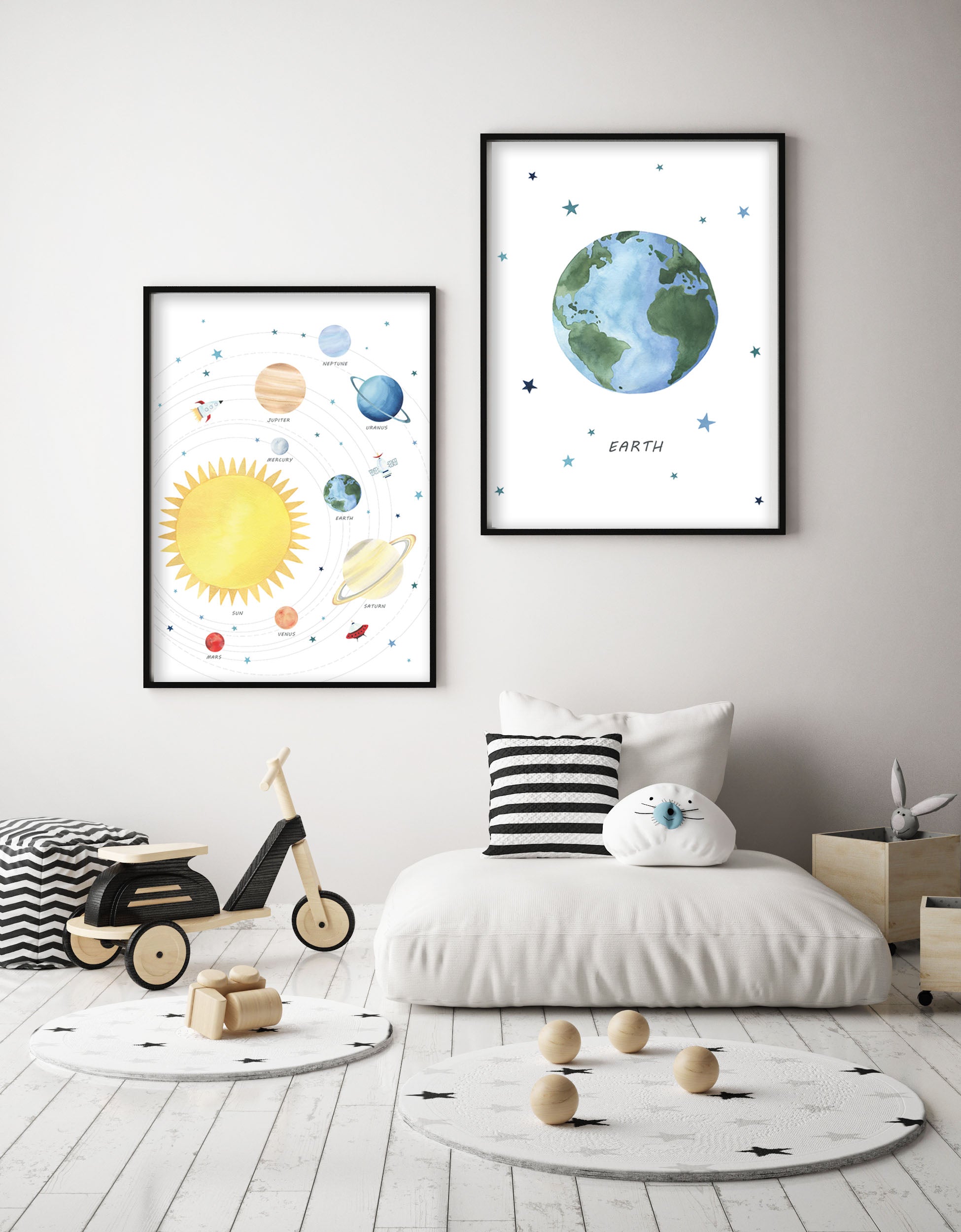 Space hot sale nursery prints