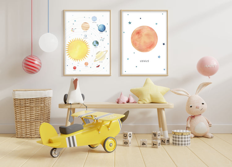 Planet Venus Print - Outer Space Nursery - The Small Art Project - Modern Nursery Prints