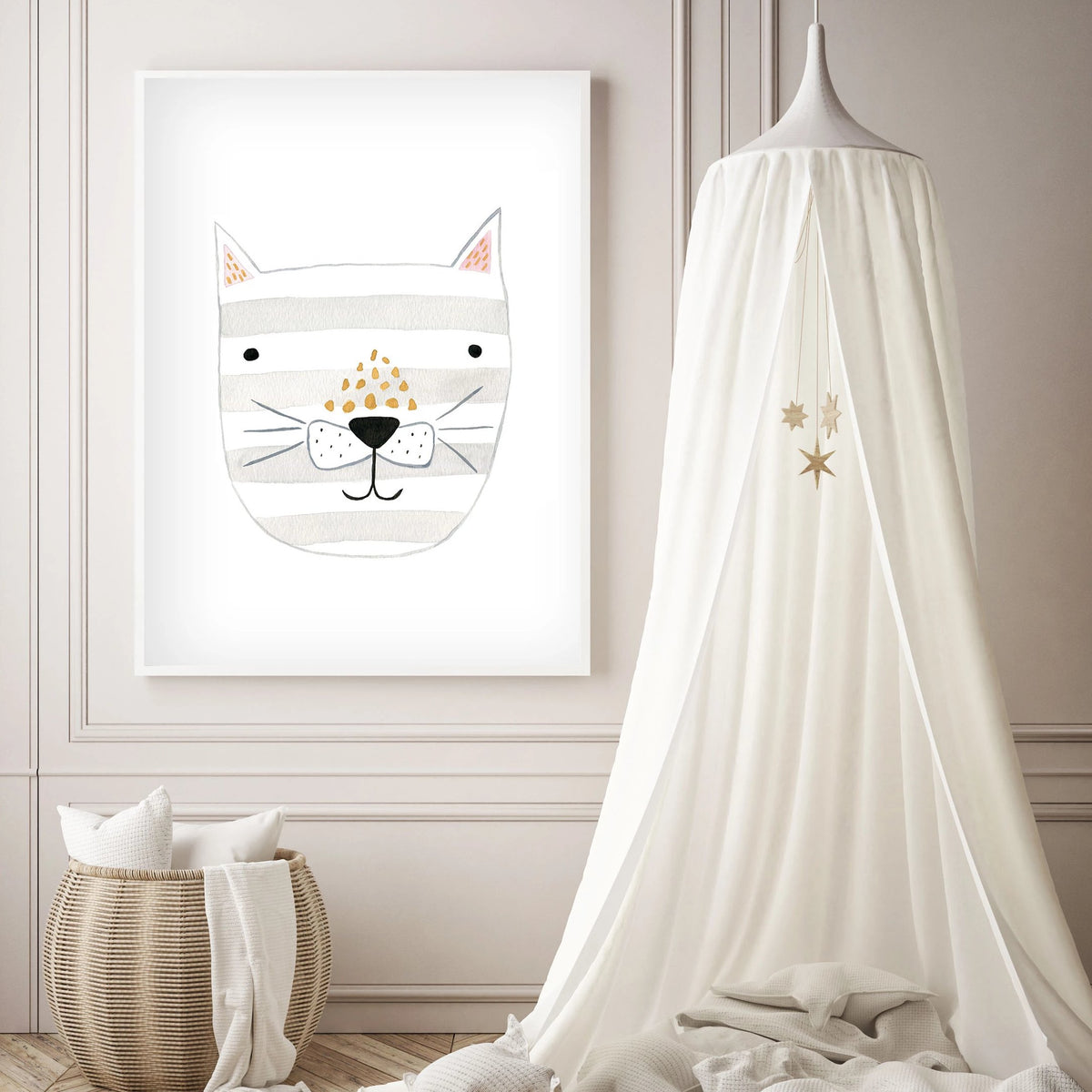 Set of 4 Kitty Cats - Nursery Wall Art - The Small Art Project